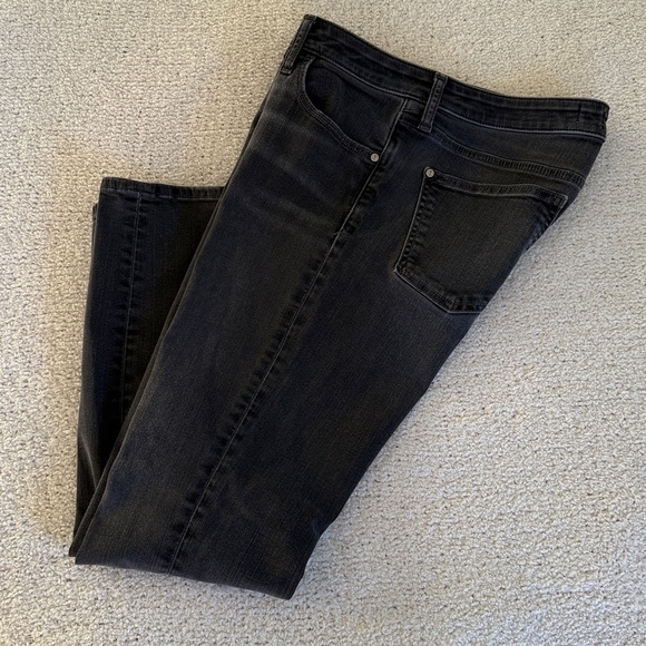 Anthropologie Pilcro and The Letterpress Jeans Charcoal Grey Mid-Rise Skinny 30 - Picture 2 of 8